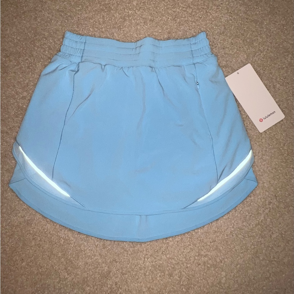 NWT Lululemon Hotty Hot HR Skirt Light blue